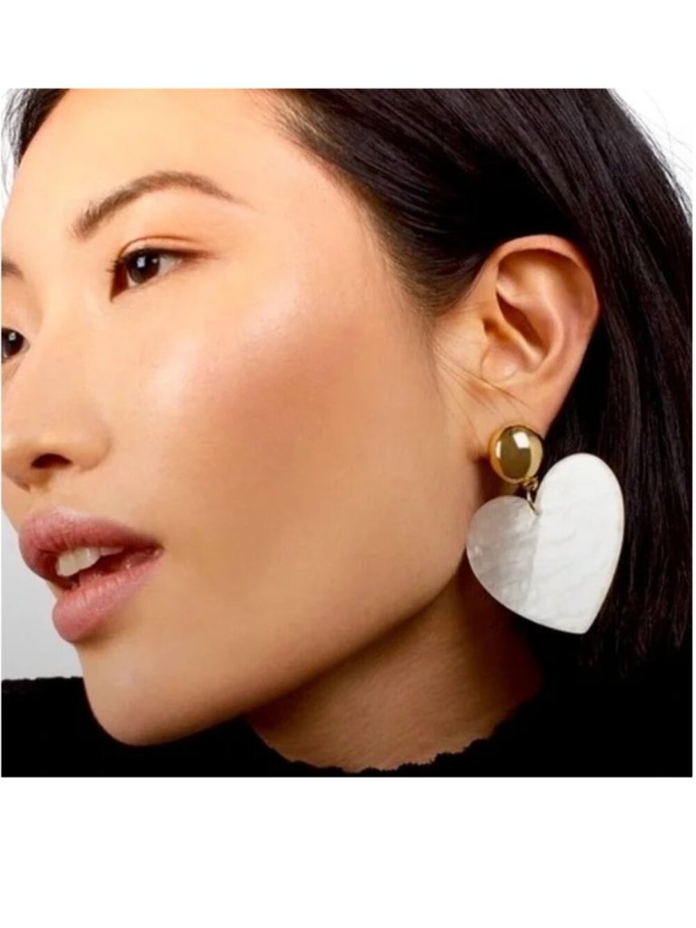 💯 Baublebar Pearlescent Heart Drop Earrings 💯